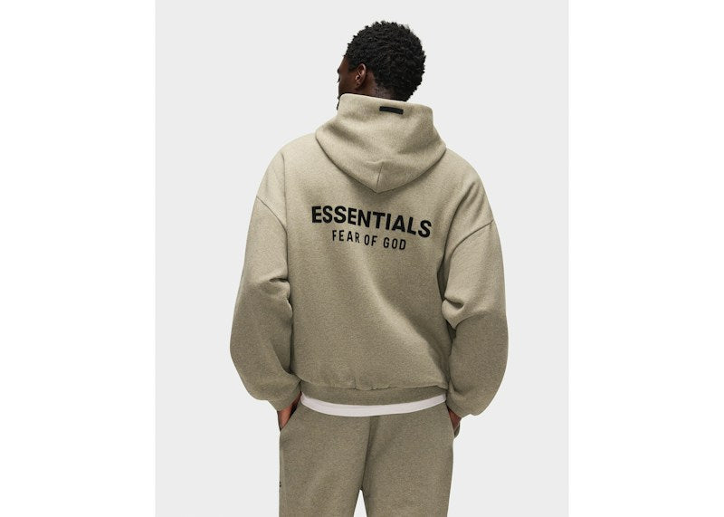 Fear of God Essentials Fleece Hoodie (FW24) Heather Gray