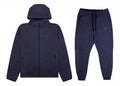 Nike Sportswear Tech Fleece Windrunner Full Zip Hoodie & Joggers Set Obsidian Heather/Black