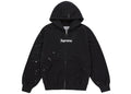 Supreme MM6 Maison Margiela Box Logo Zip Up Hooded Sweatshirt Black